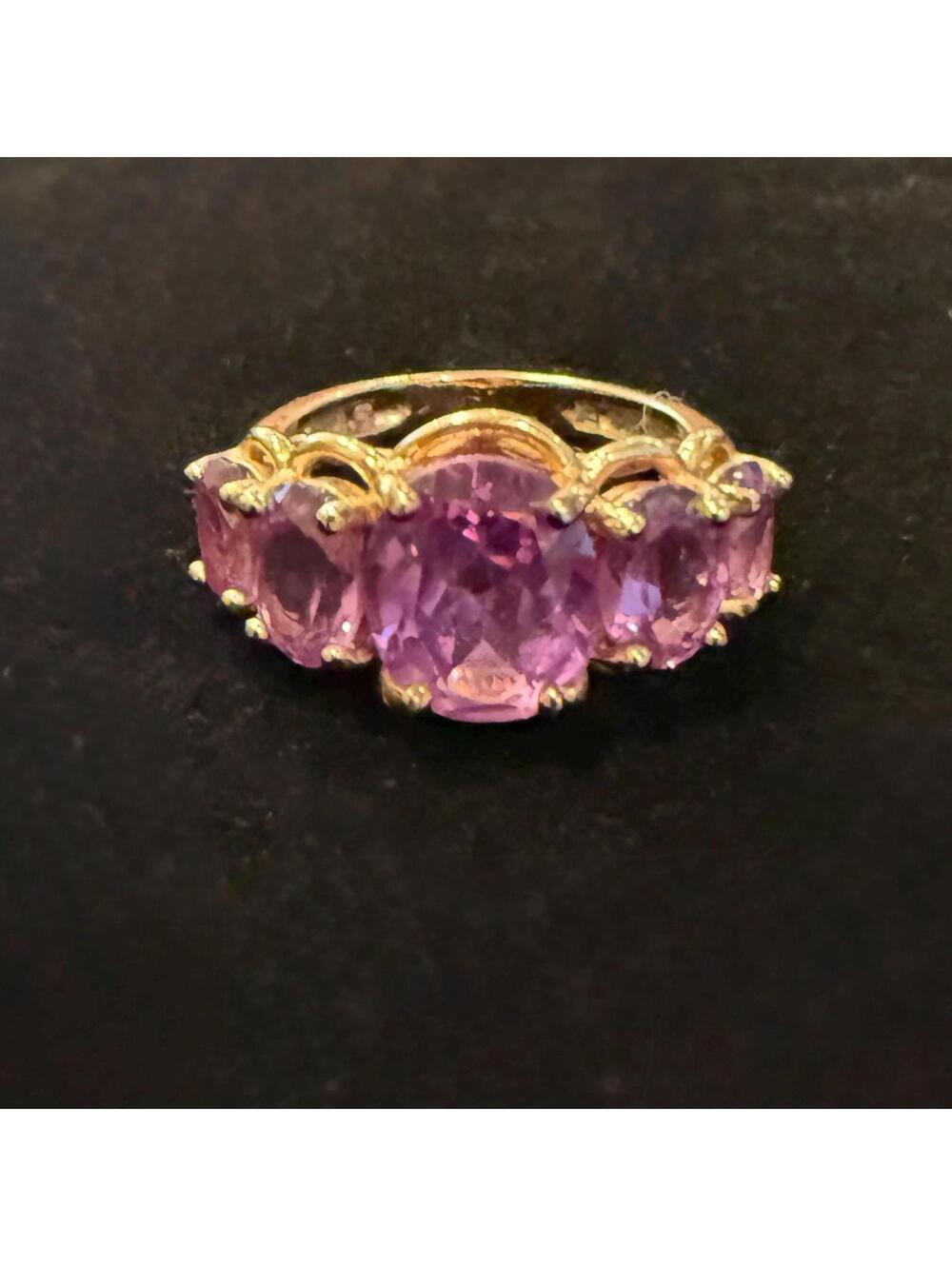 Vintage Amethyst Ring - Vermeil - Size 6